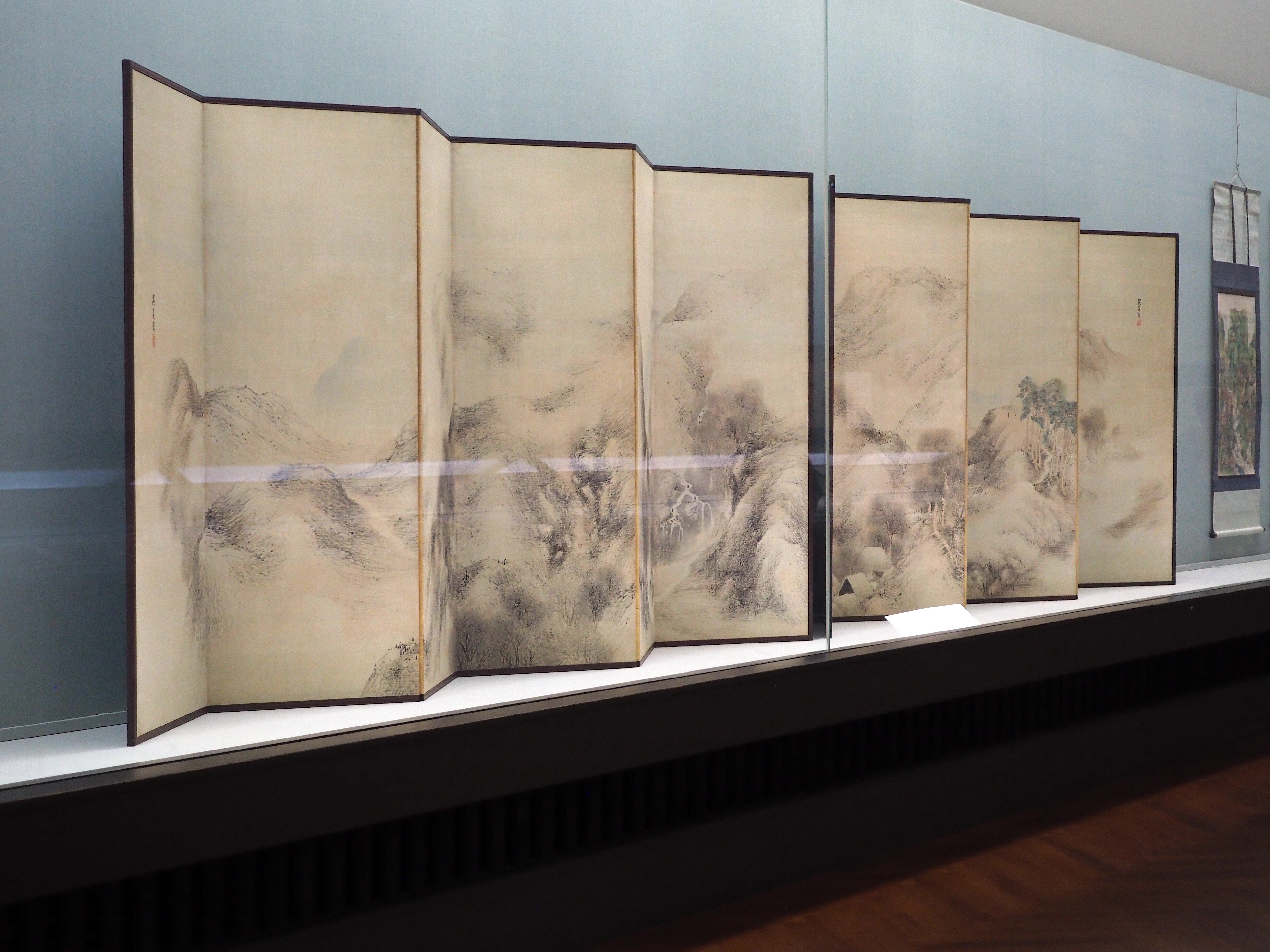 わたしも思いました…これは呉春の傑作です。《山水図屏風》@東京国立