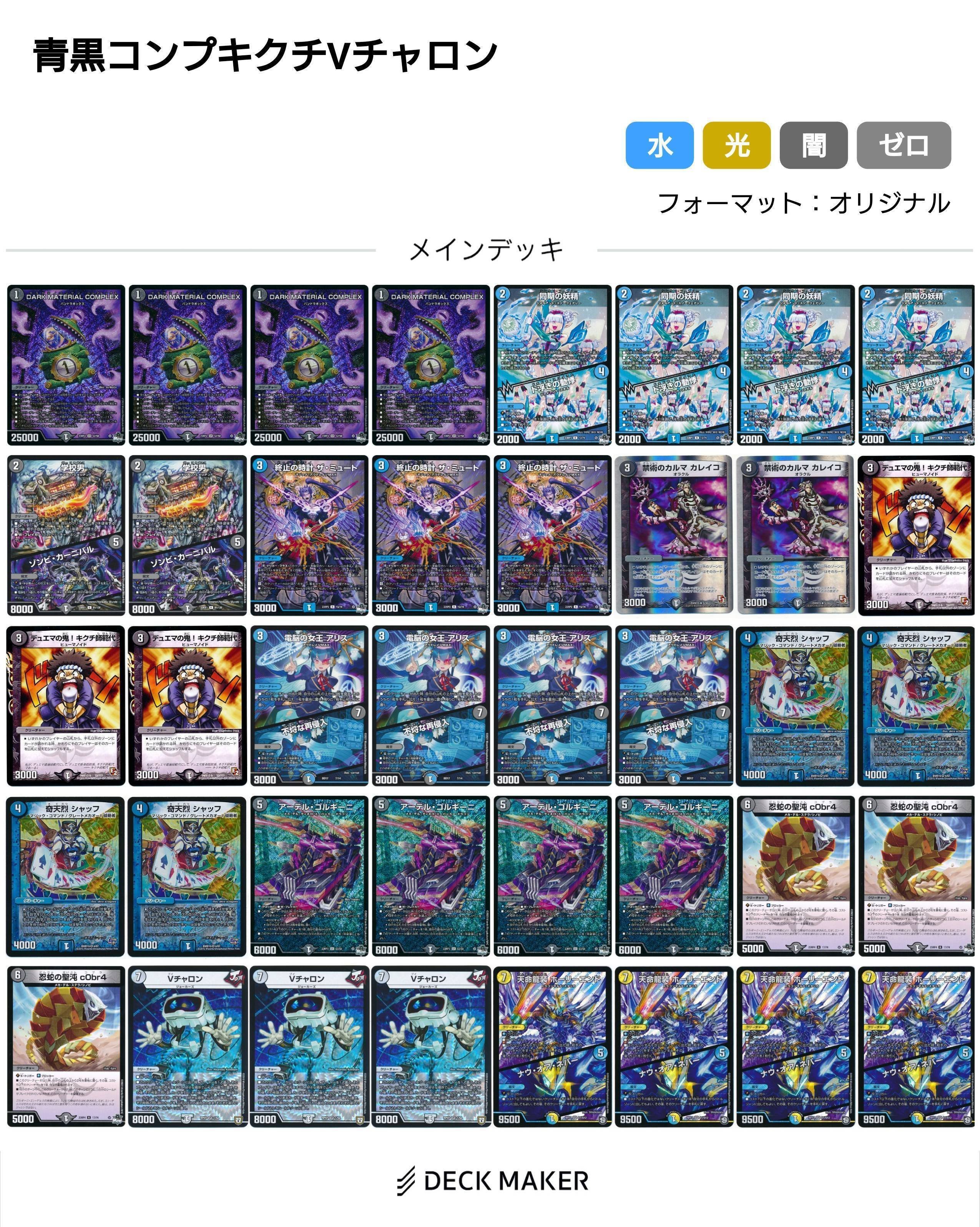 青黒コンプ✕キクチVチャロン｜ぶちょう@デュエマ