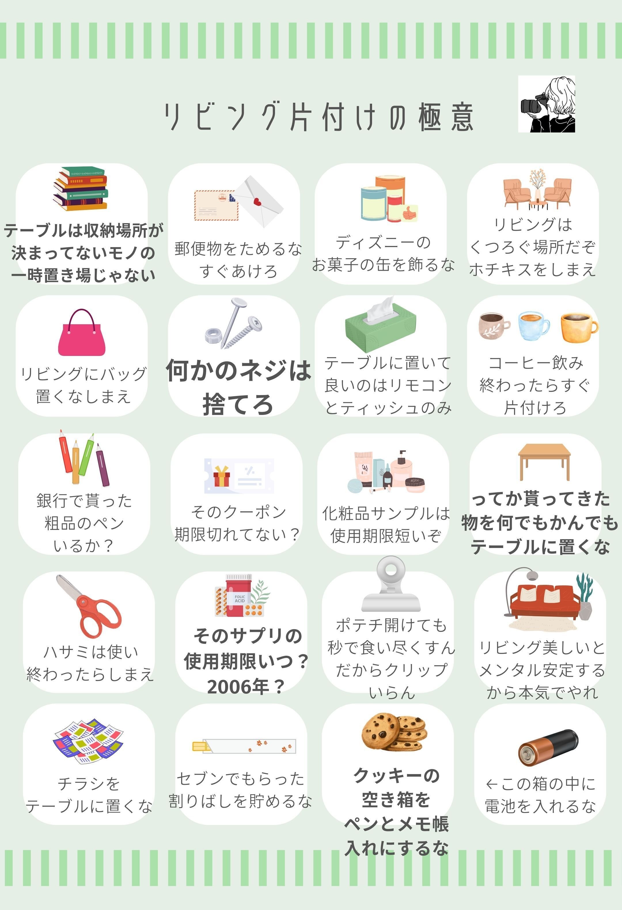 大人気の「片付けの極意」シリーズ、ネップリ登録したよ！｜藤原華