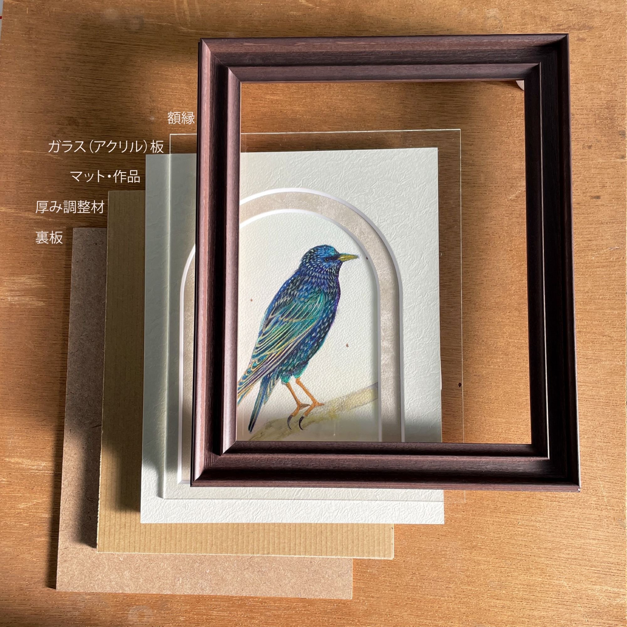 額装の手順をご紹介！ ”マットと作品の固定の仕方”がこだわりどころ