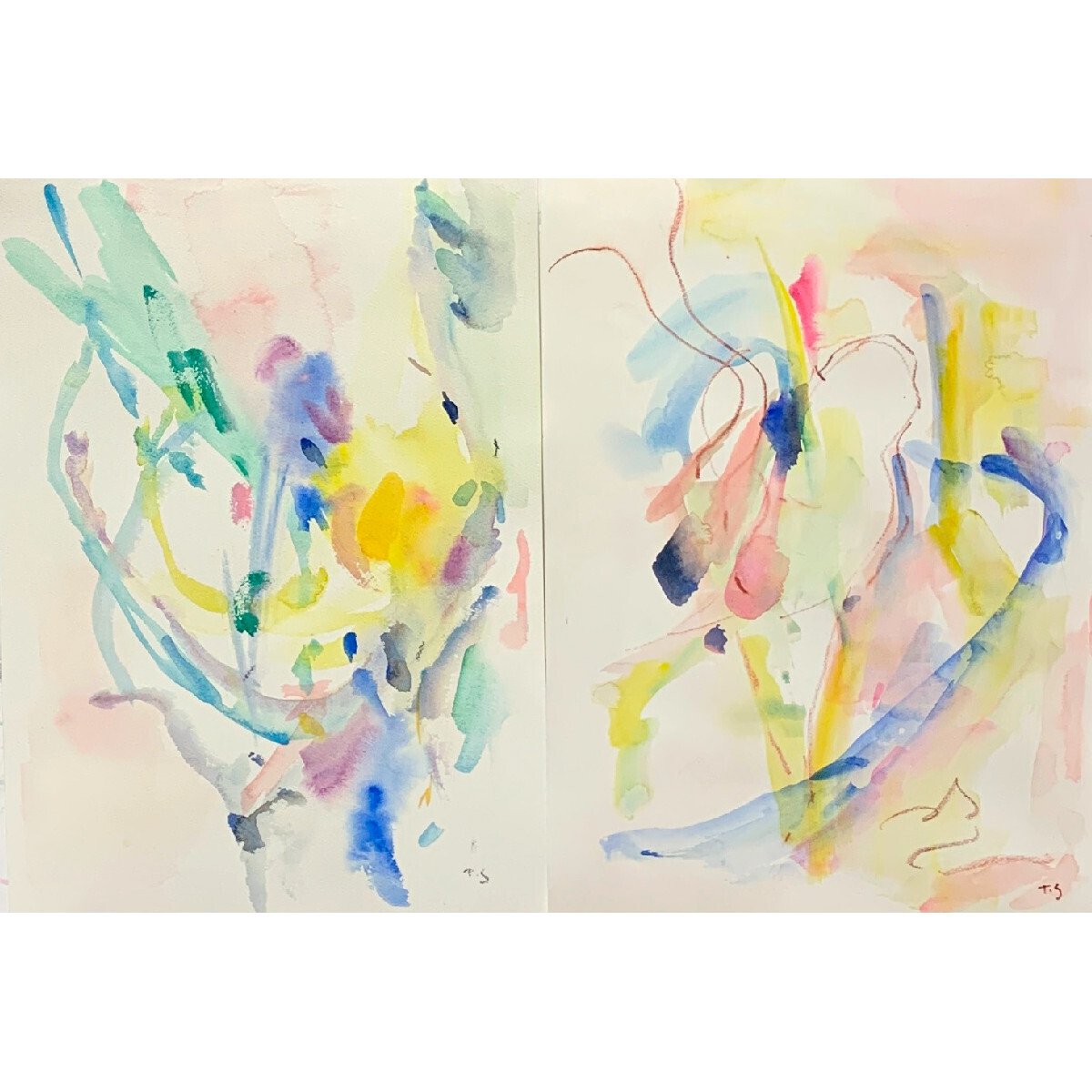 水彩抽象画｜ともこ