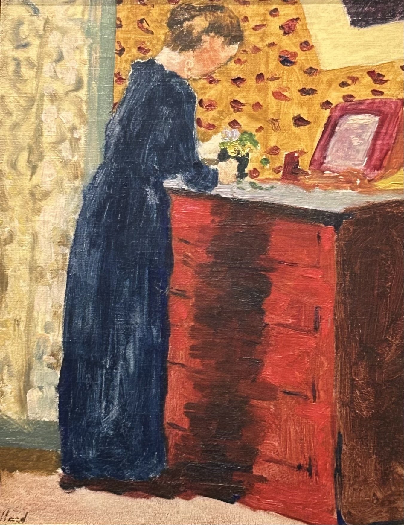 子供のためのオルセー美術館(175)今日は赤で/ブイヤール・部屋の中に