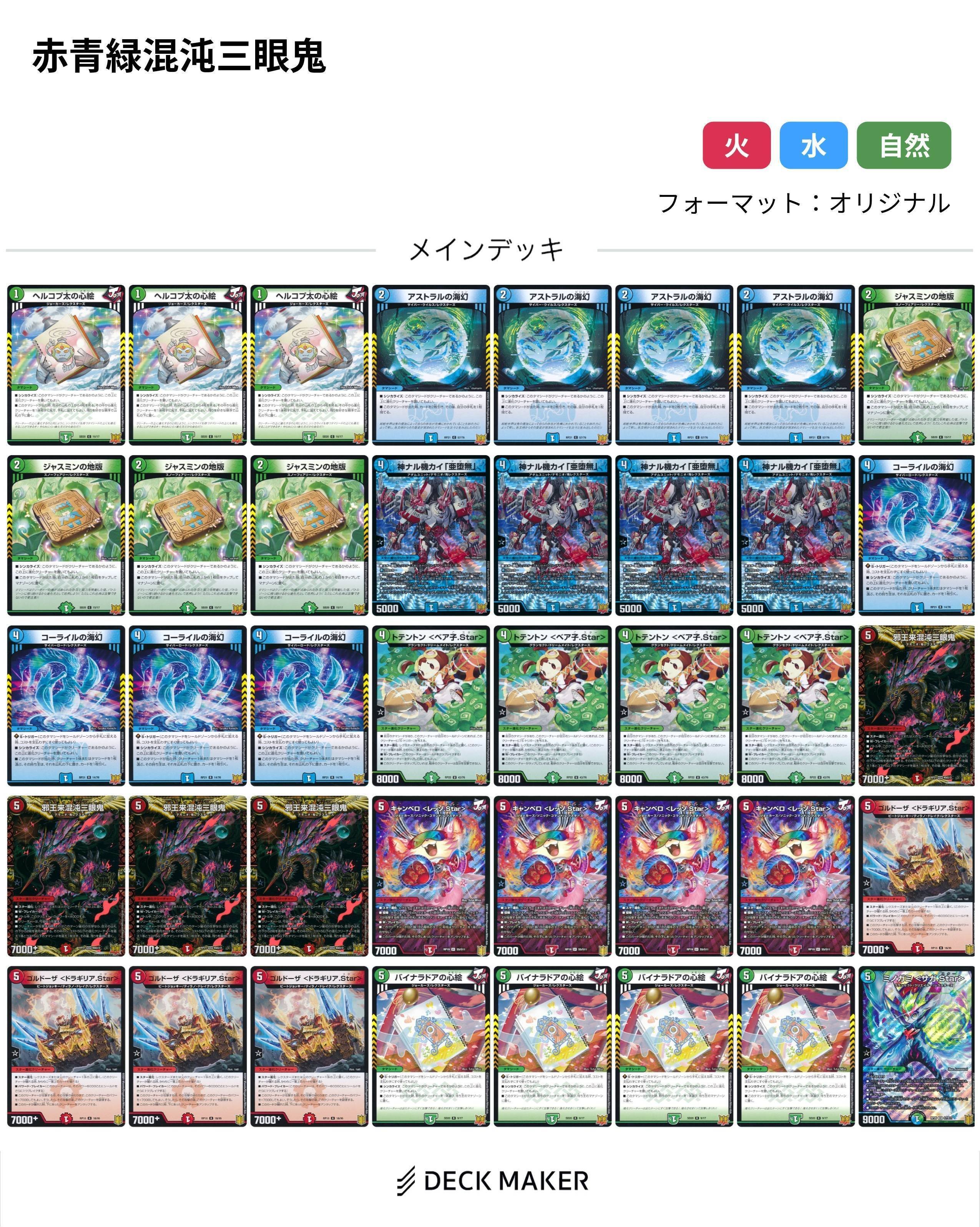 超個人的デッキ紹介「赤青緑混沌三眼鬼」（2月8日の日記）｜赤野谷男