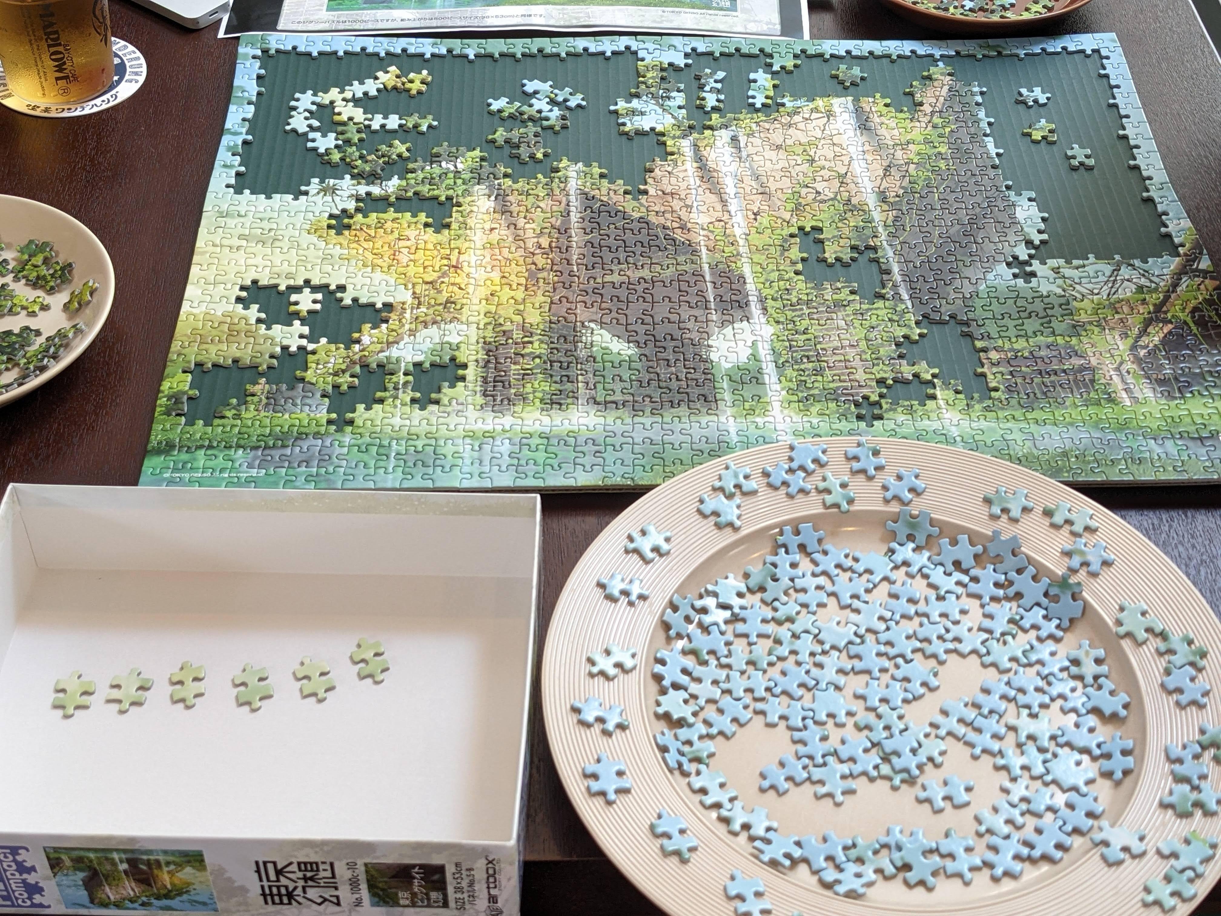 軽い気持ちで1000ピースのパズルに挑んだら大変なことになった【完成後