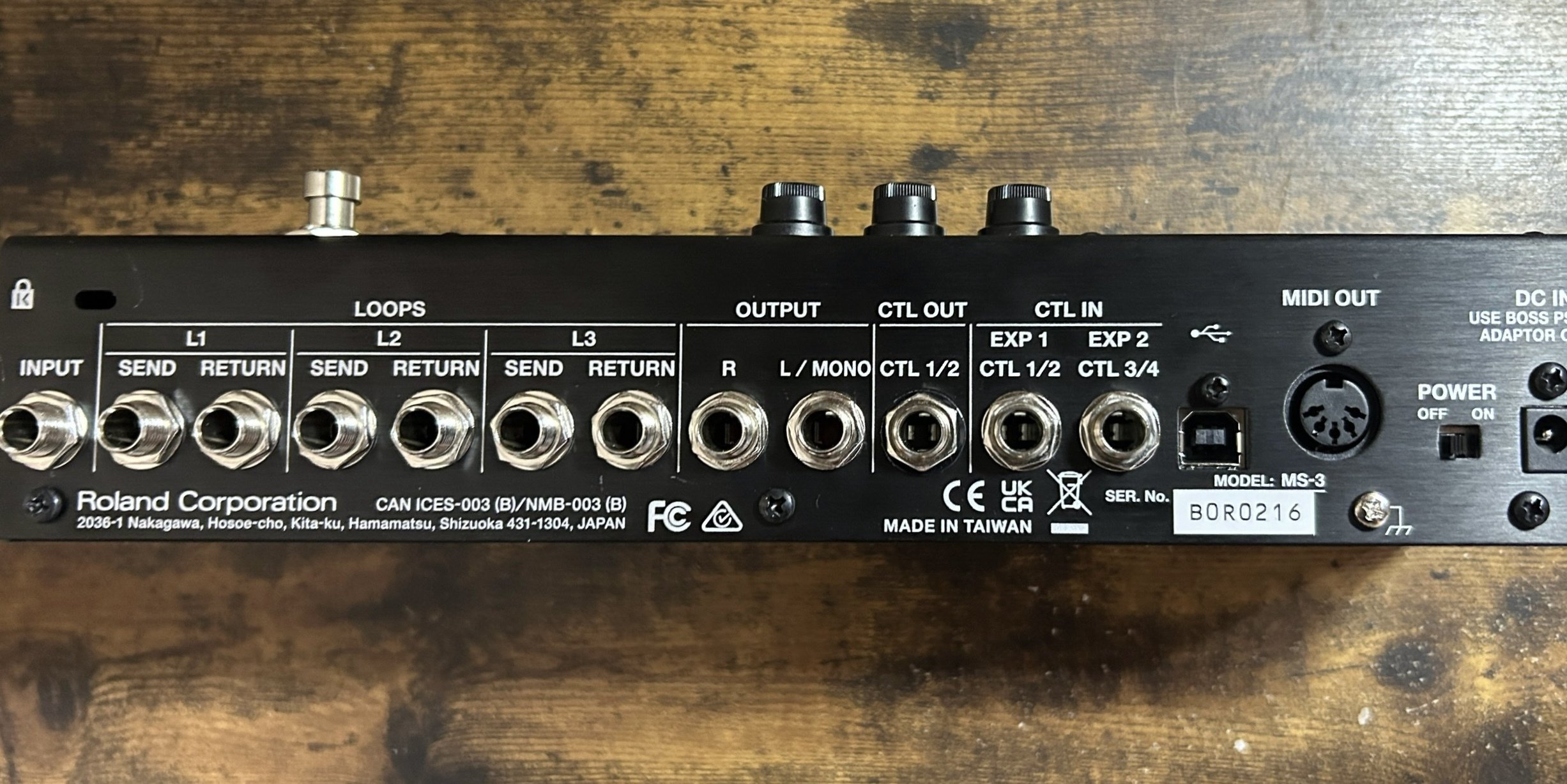 早速ですが、初めてのエフェクターを買ってしまいました。BOSS MS-3