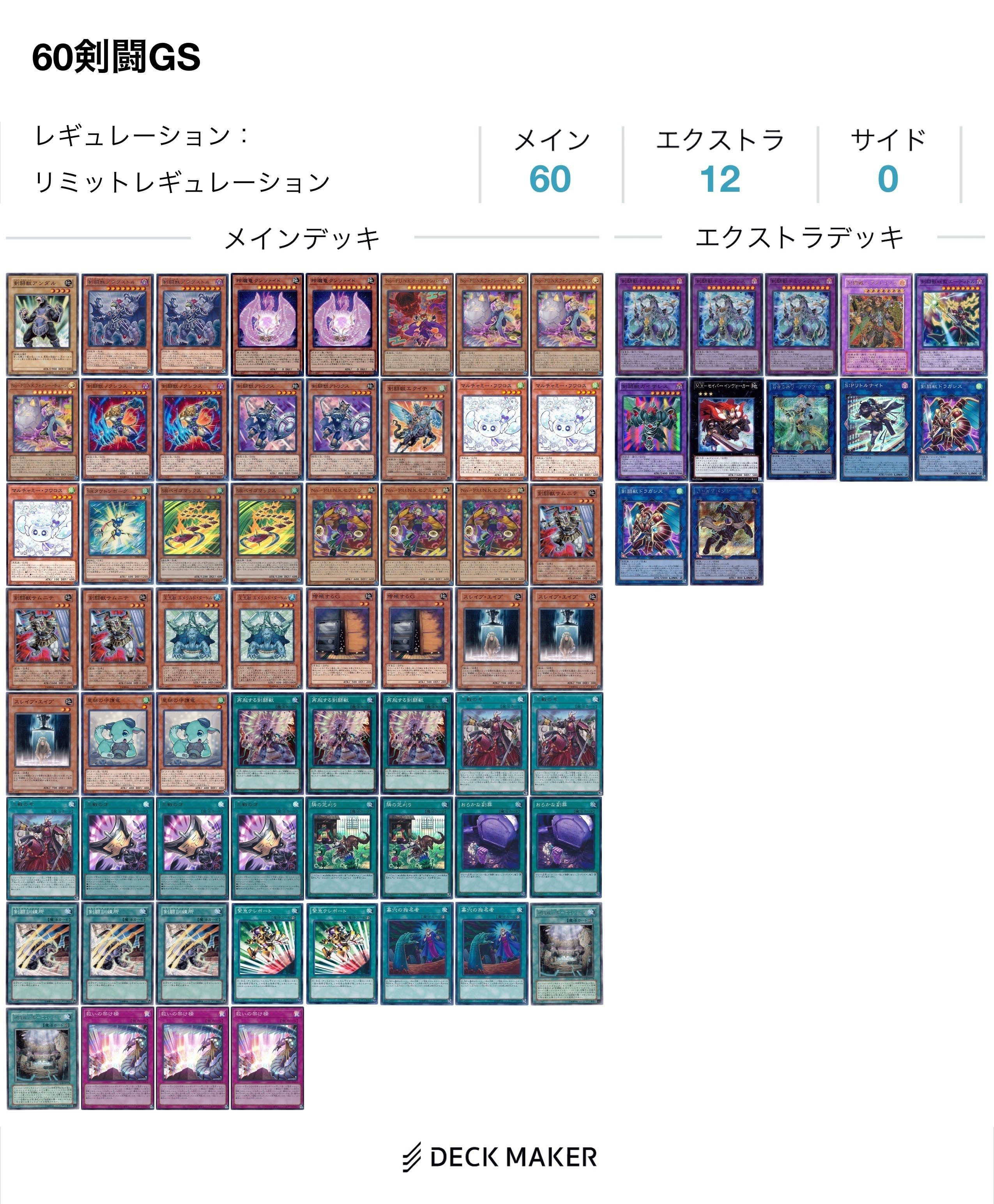 60枚芝刈りPUNK剣闘獣解説｜天宮みもりん