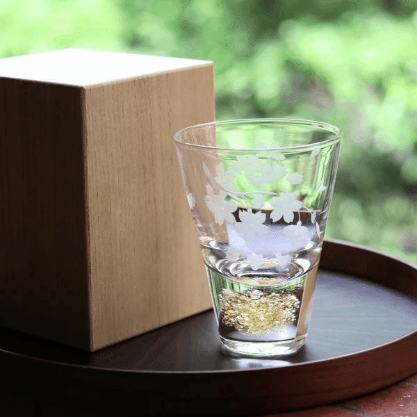 日本工芸堂オリジナル】産地コラボ・江戸切子×金沢金箔｜日本工芸堂