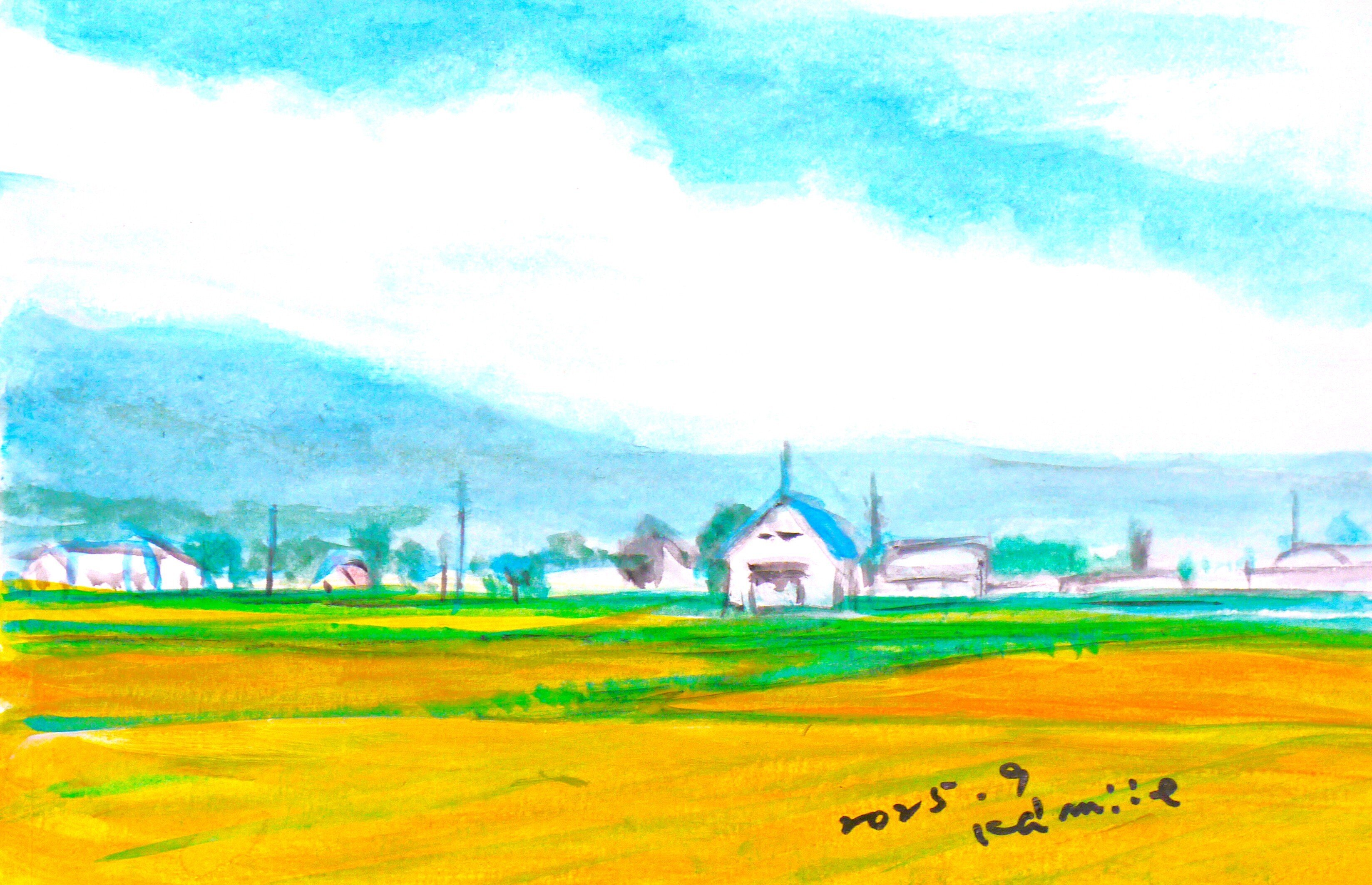 黄金色・田んぼ(剣淵町)｜北海道の熊おやじ〜北海道の179市町村の歴史