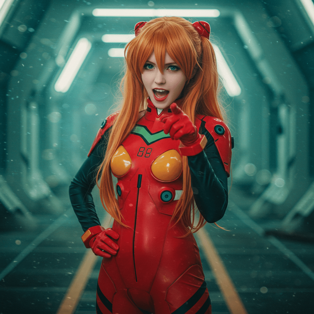 ImageFXで最高に可愛いアスカ・ラングレーのコスプレを【プロンプト