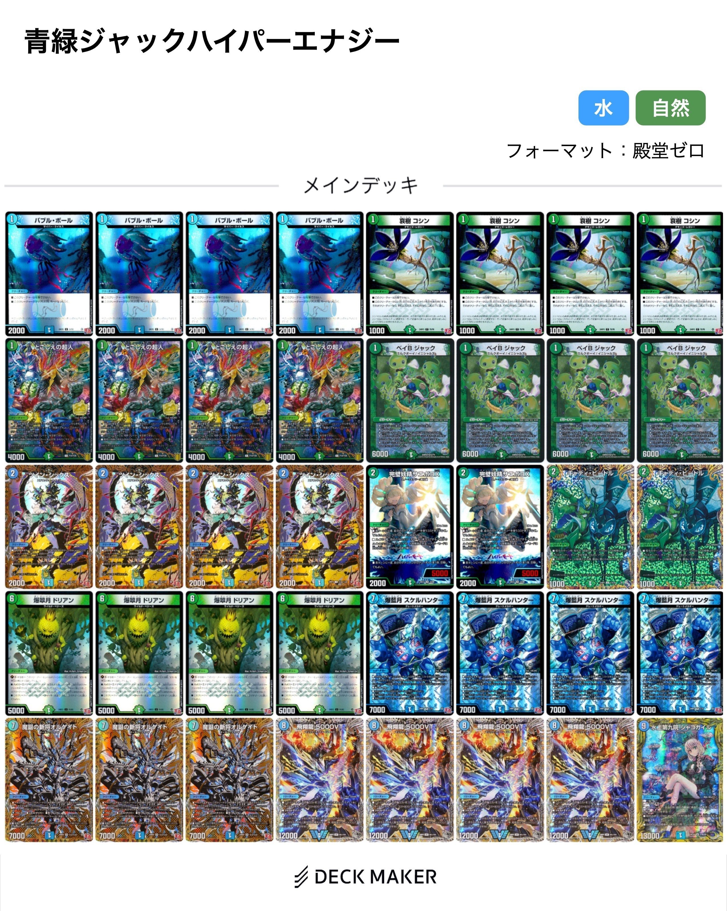 デュエマ 旧環境 ゲートボール 赤青ミッツァイル デッキ デュエマ 旧