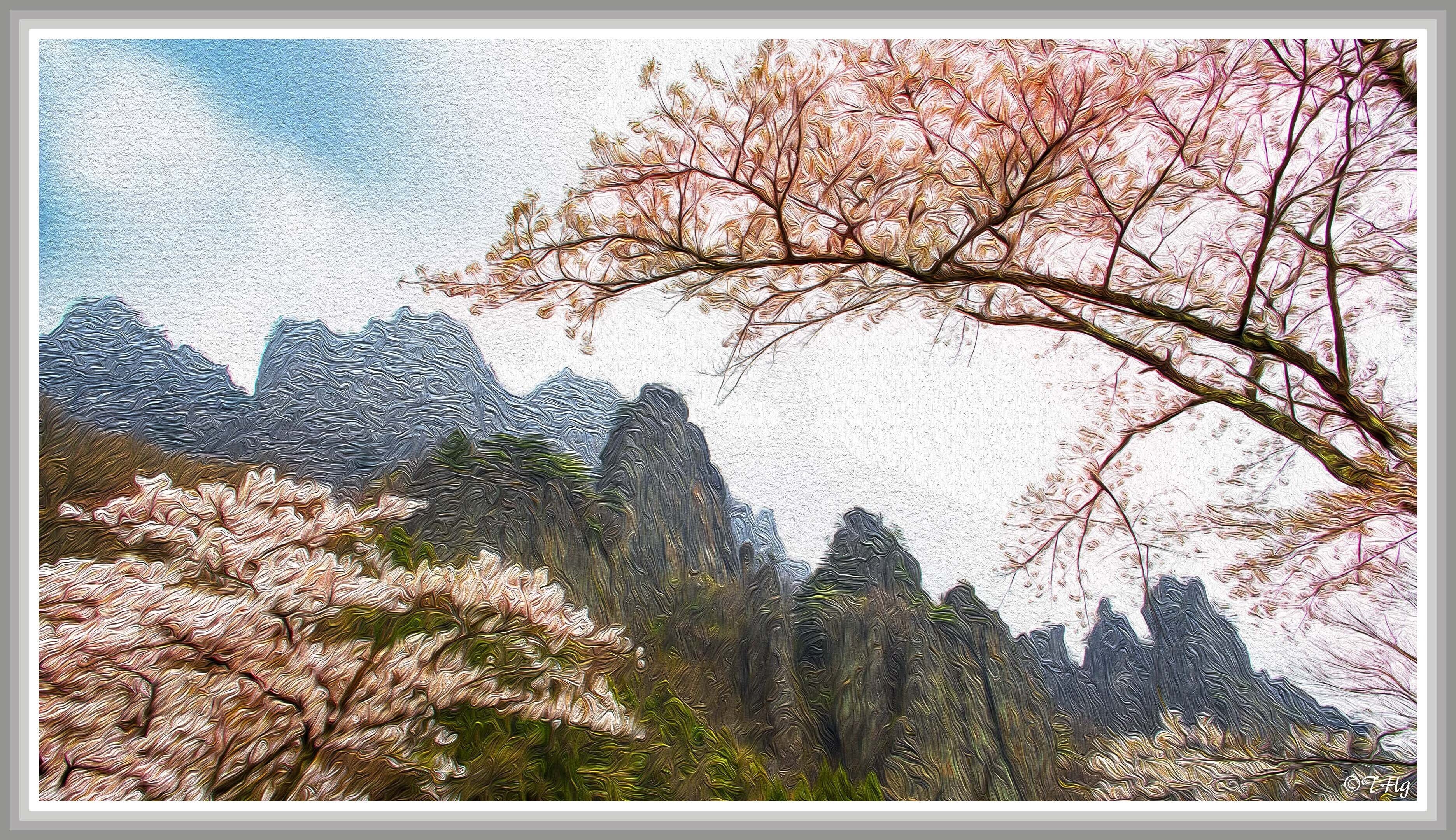 F6「妙義の里」絵画 油絵 油彩画 風景画 アート 妙義山 F6「妙義の里