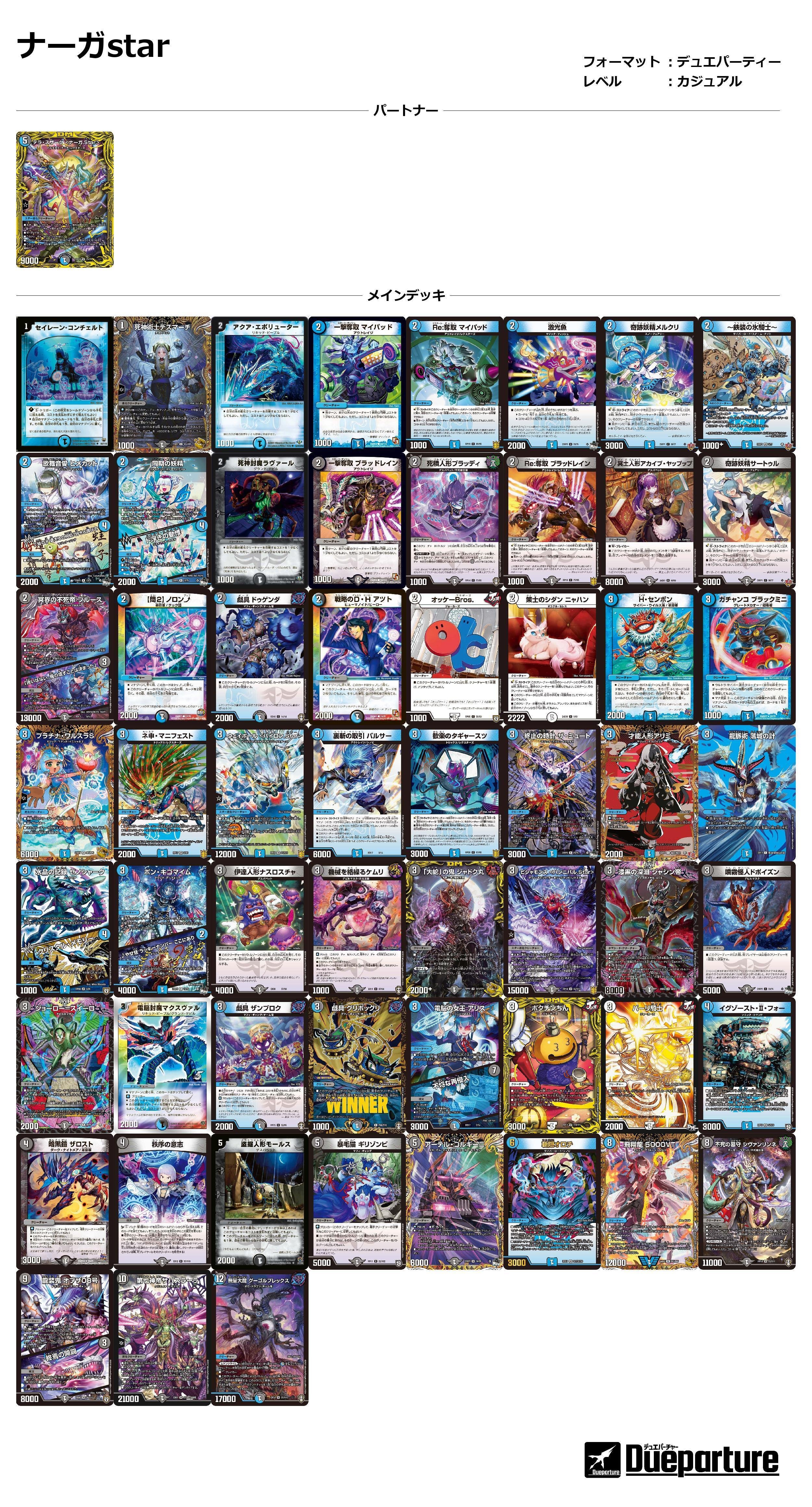 第1回】デュエパーティーデッキ紹介:テラ・スザーク＜ナーガ.Star