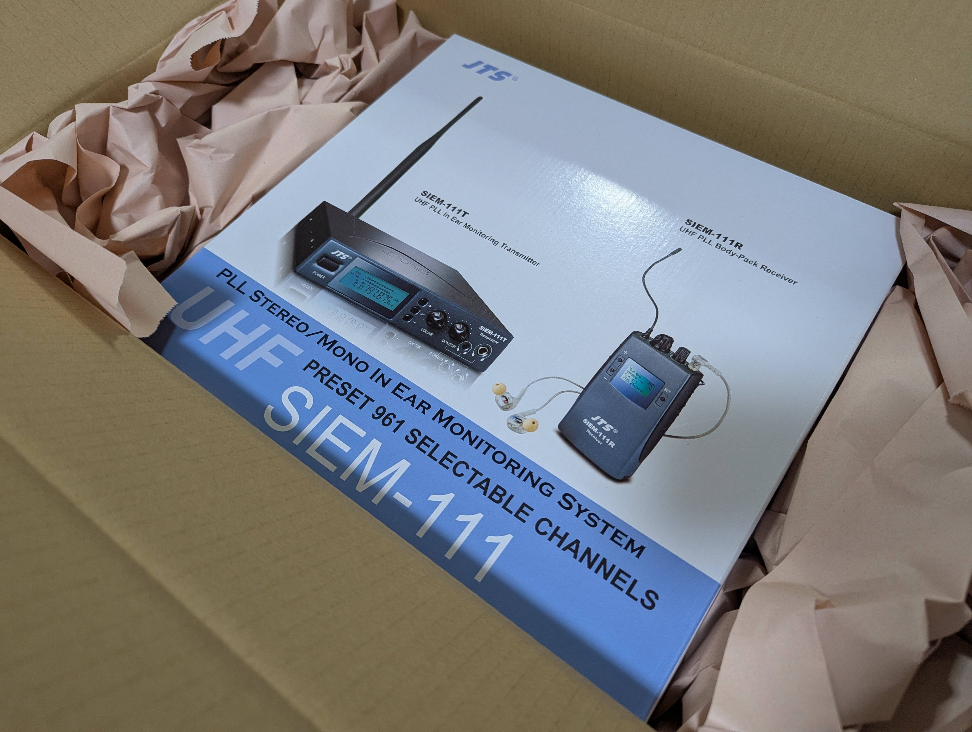 ワイヤレスイヤホンモニタJTS SIEM-111をVR用に買ってみたレビュー｜POKKY