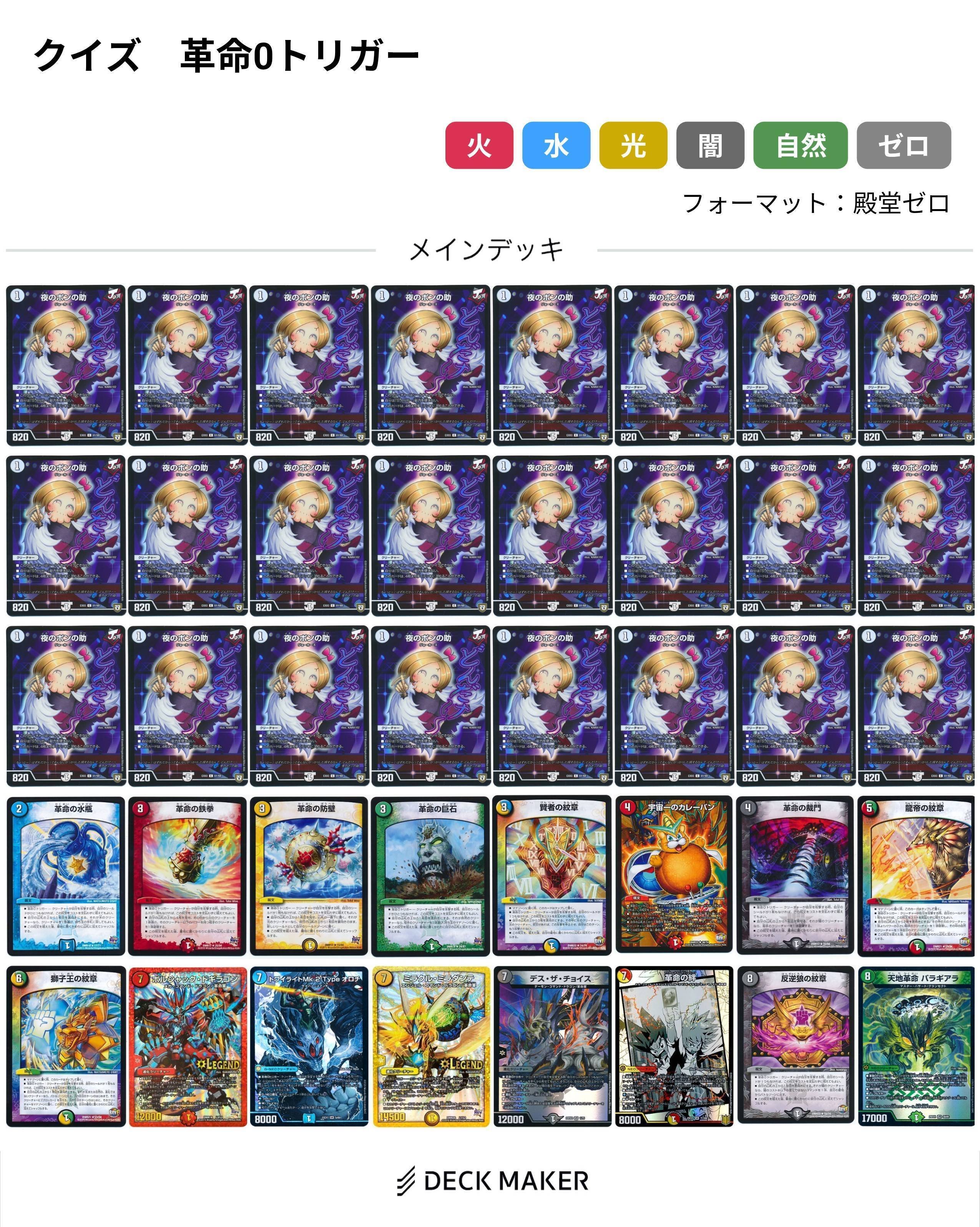 デュエマAdvent Calendar2025」魔9日目【デッキメーカーで多答クイズを