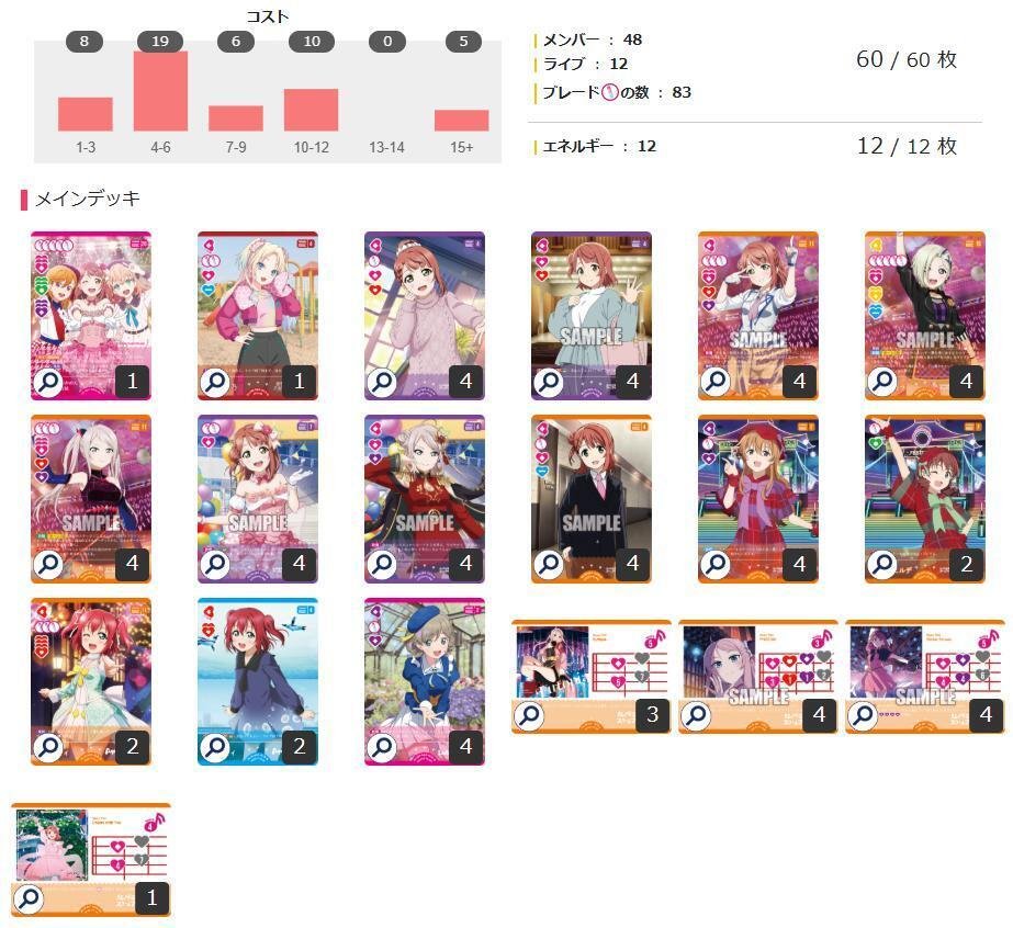 ラブカ】ドロー虹ヶ咲（歩夢ランジュ）デッキ考察｜ゆず湯