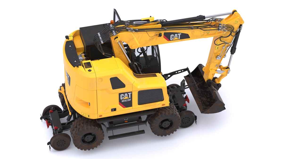 CAT Caterpillar M323F Railroad Wheeled Excavator - Superhive