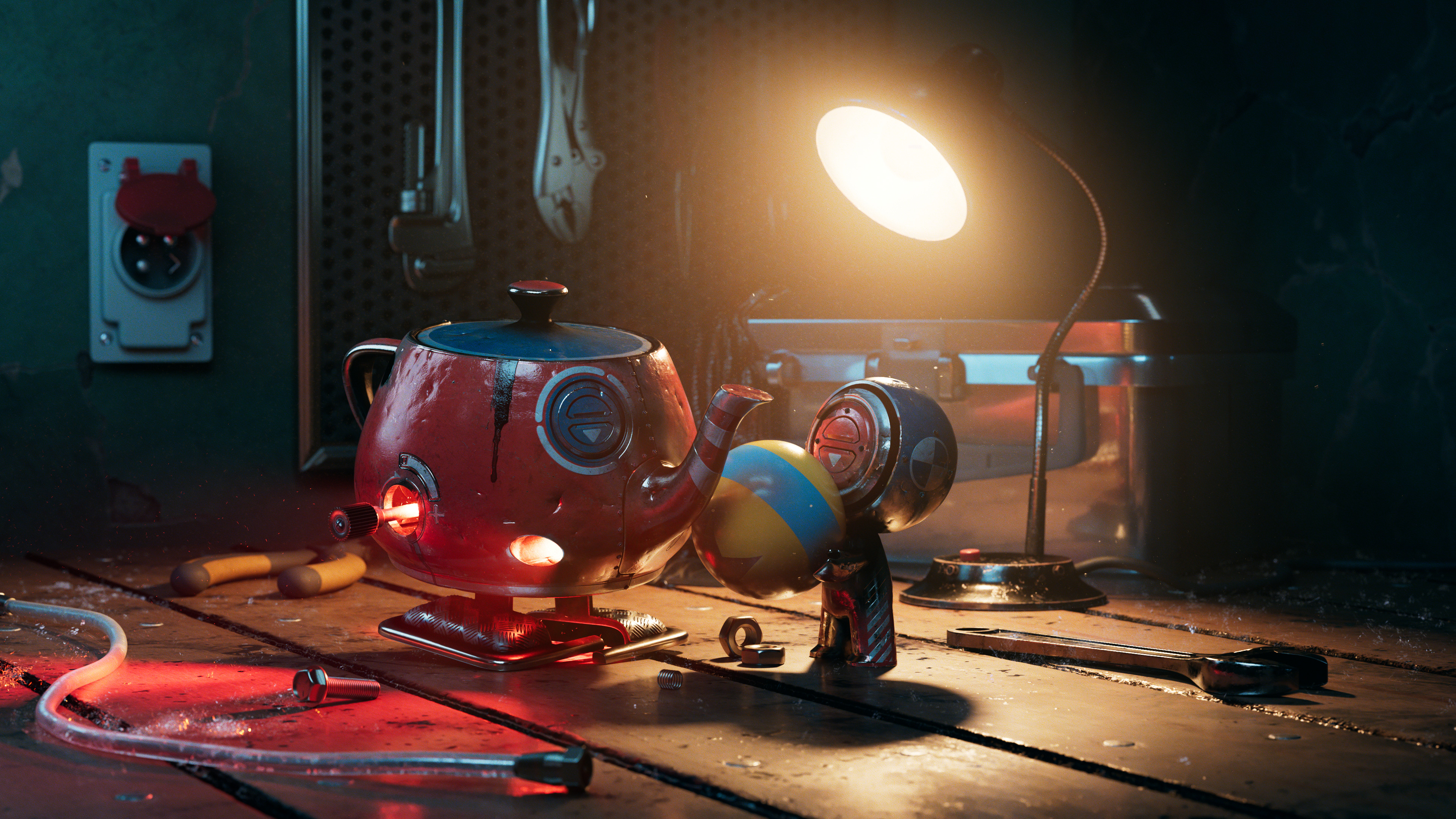 Pixar's RenderMan | Resource | Walking Teapot Meets Mat