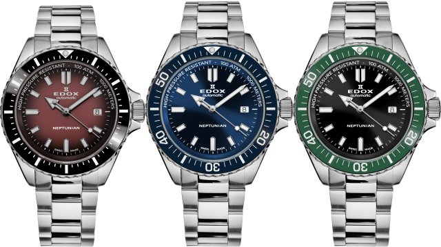 エドックスが「スカイダイバー ネプチュニアン オートマティック」に新