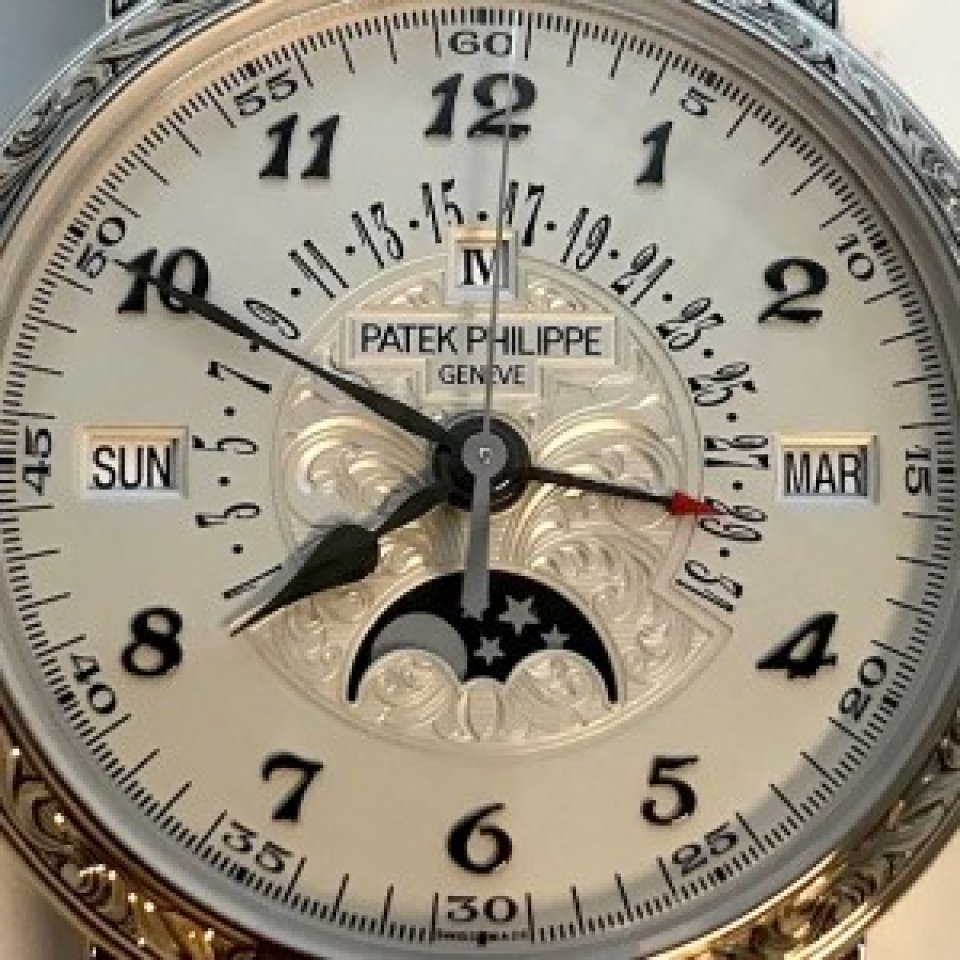 パテック フィリップ レトログラード日付表示針付永久カレンダー Ref