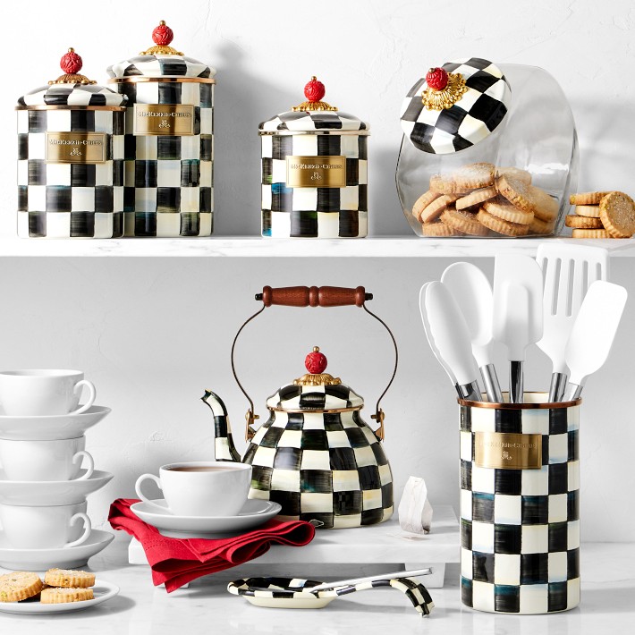 MacKenzie-Childs Courtly Check Tea Kettle | Williams Sonoma