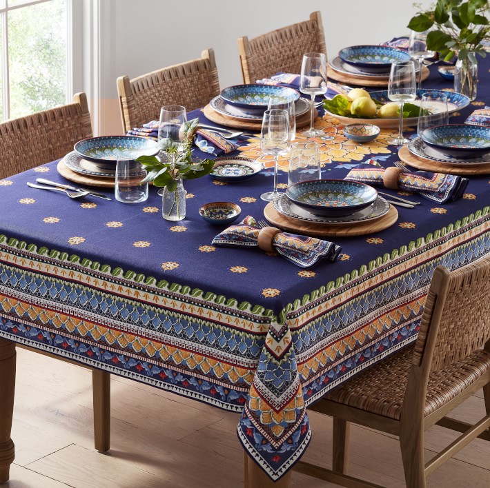 Milazzo Sicily Tablecloth | Williams Sonoma