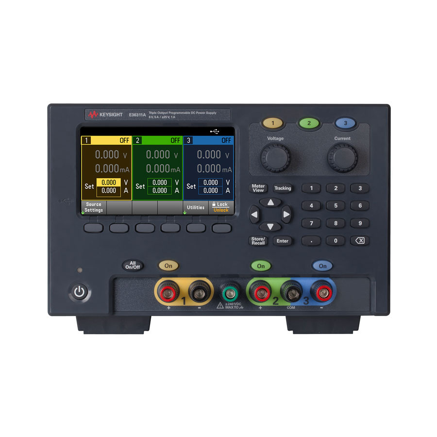 TestEquity: Keysight E36311A DC Power Supply, Triple Output, 6V/5A