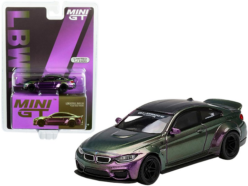 BMW M4 LB Works Purple Green Metallic with Carbon Top Limited