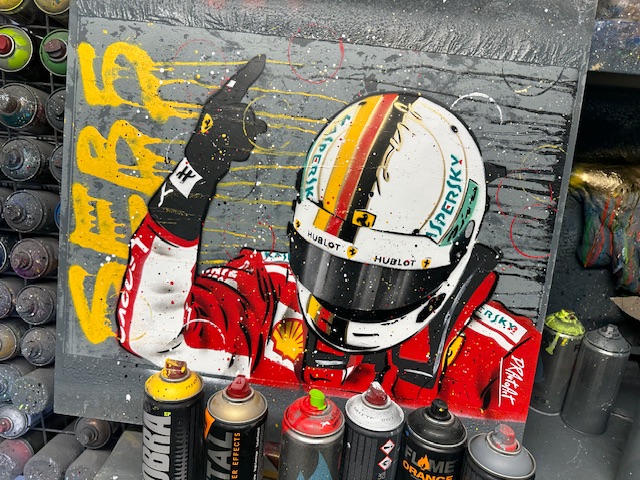 Sebastian Vettel - Graffiti painting | GPBox