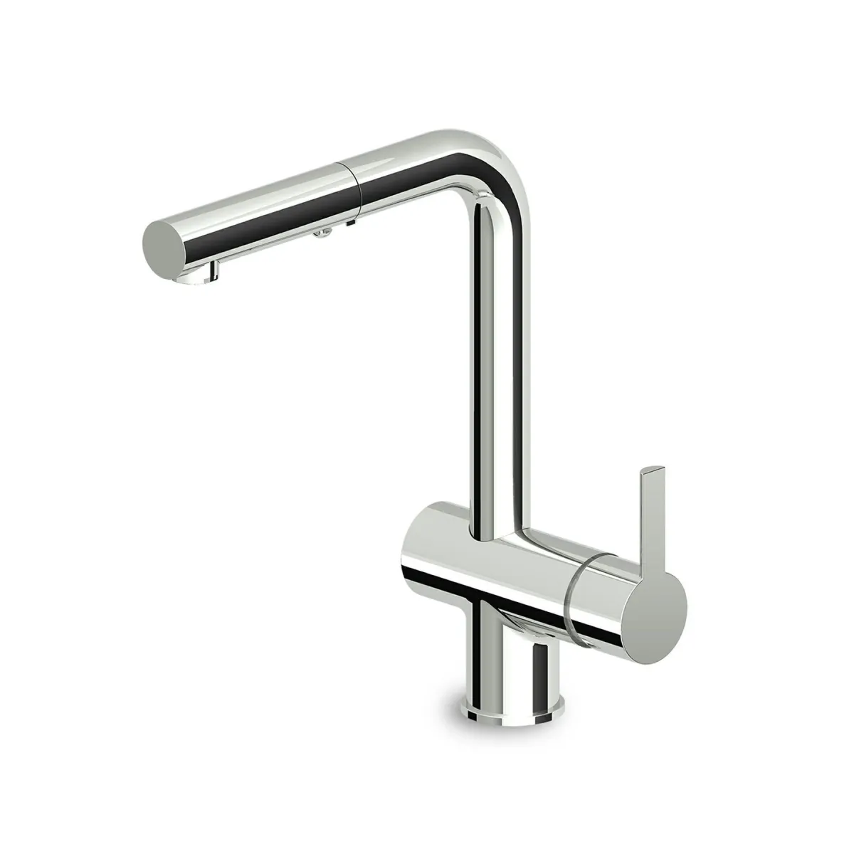 Zucchetti - Single lever sink mixer with swivel spout, pull out
