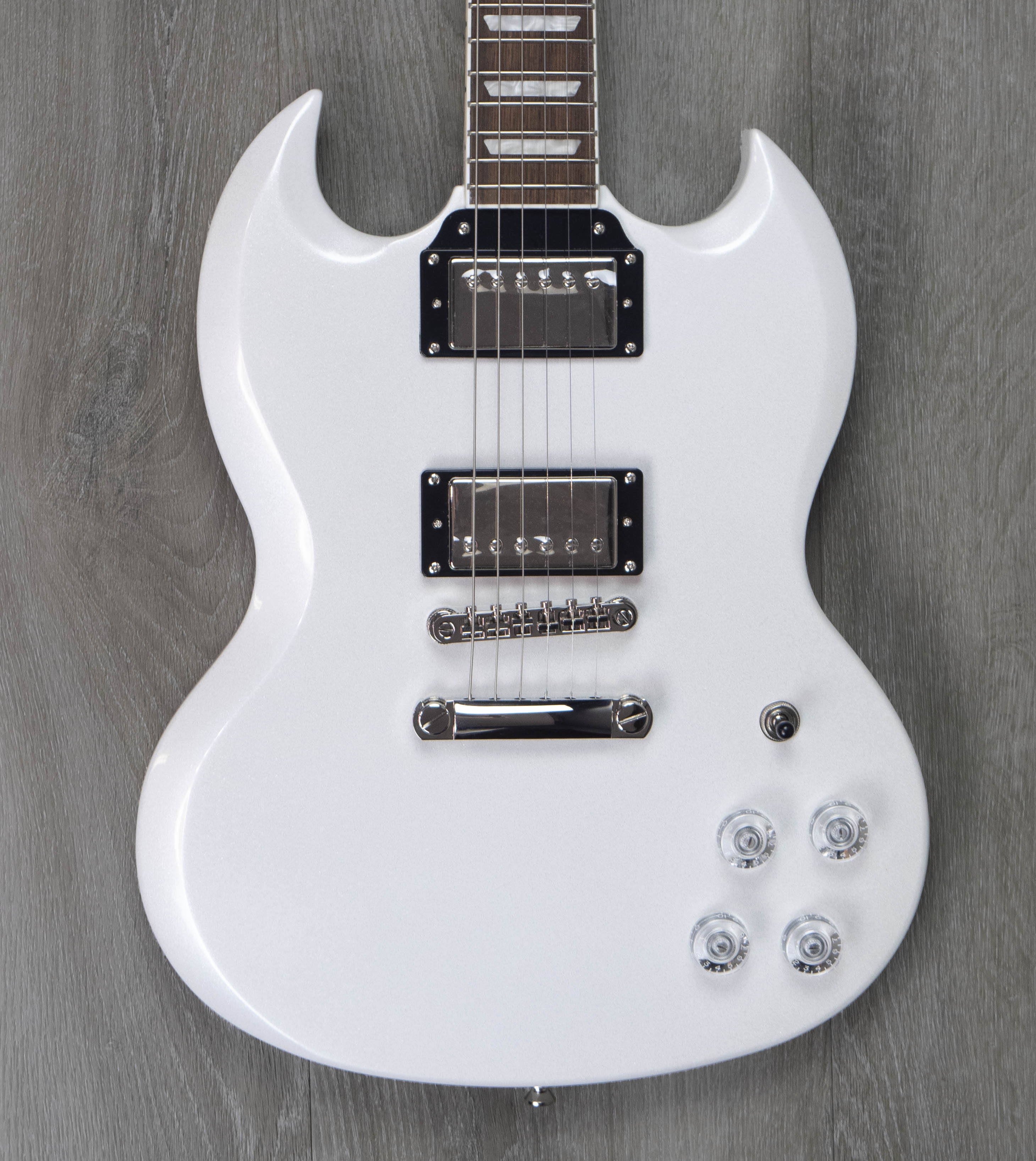 Used, Like New Epiphone SG Muse, Pearl White – A Strings