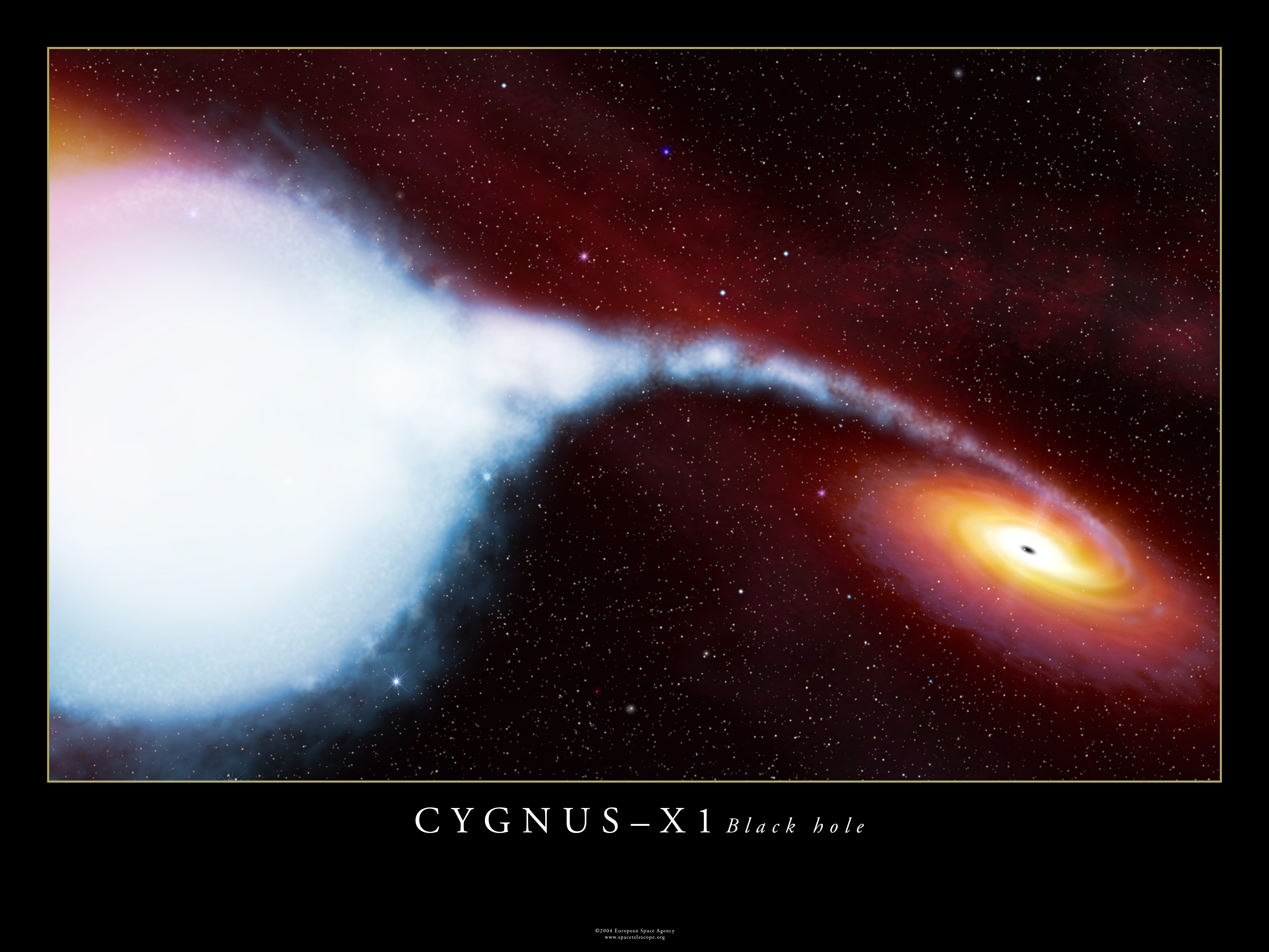 APOD: 2008 August 11 - Black Hole Candidate Cygnus X 1