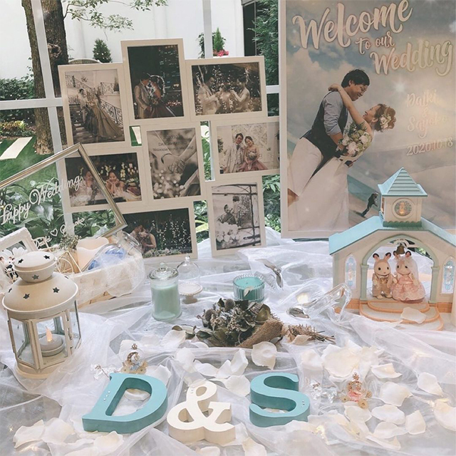 イニシャルオブジェって？結婚式での使い方＆先輩カップルのアレンジ