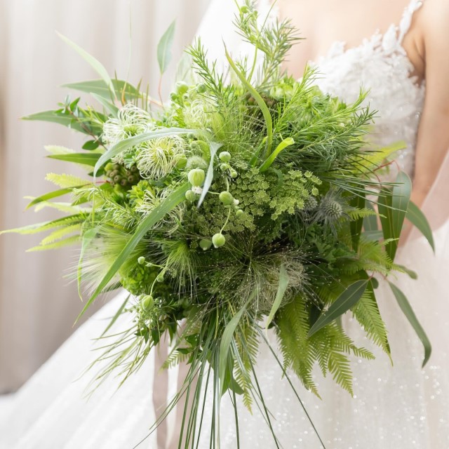 グリーンが主役？今流行りの「ボタニカルブーケ」の魅力をご紹介