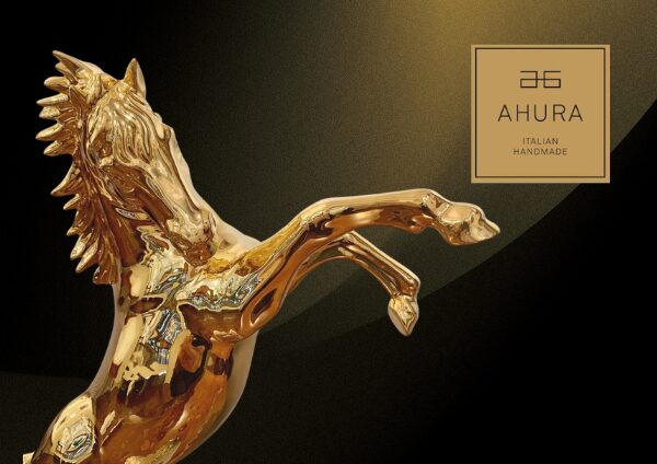 商品紹介】躍動感あふれる金色の馬のオブジェ - 輸入家具 | 東京