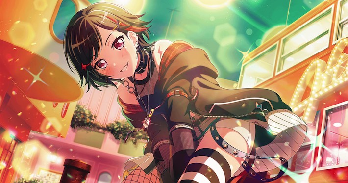 バンドリ！ガルパ】[プリント裏のメロディ]美竹蘭のスキルとイラスト