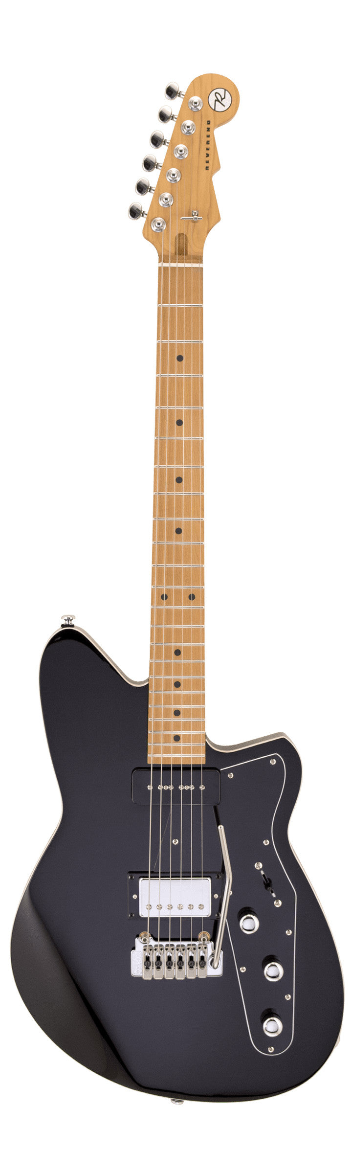 Reverend Double Agent W - Midnight Black - A Pratte Guitars & Strings