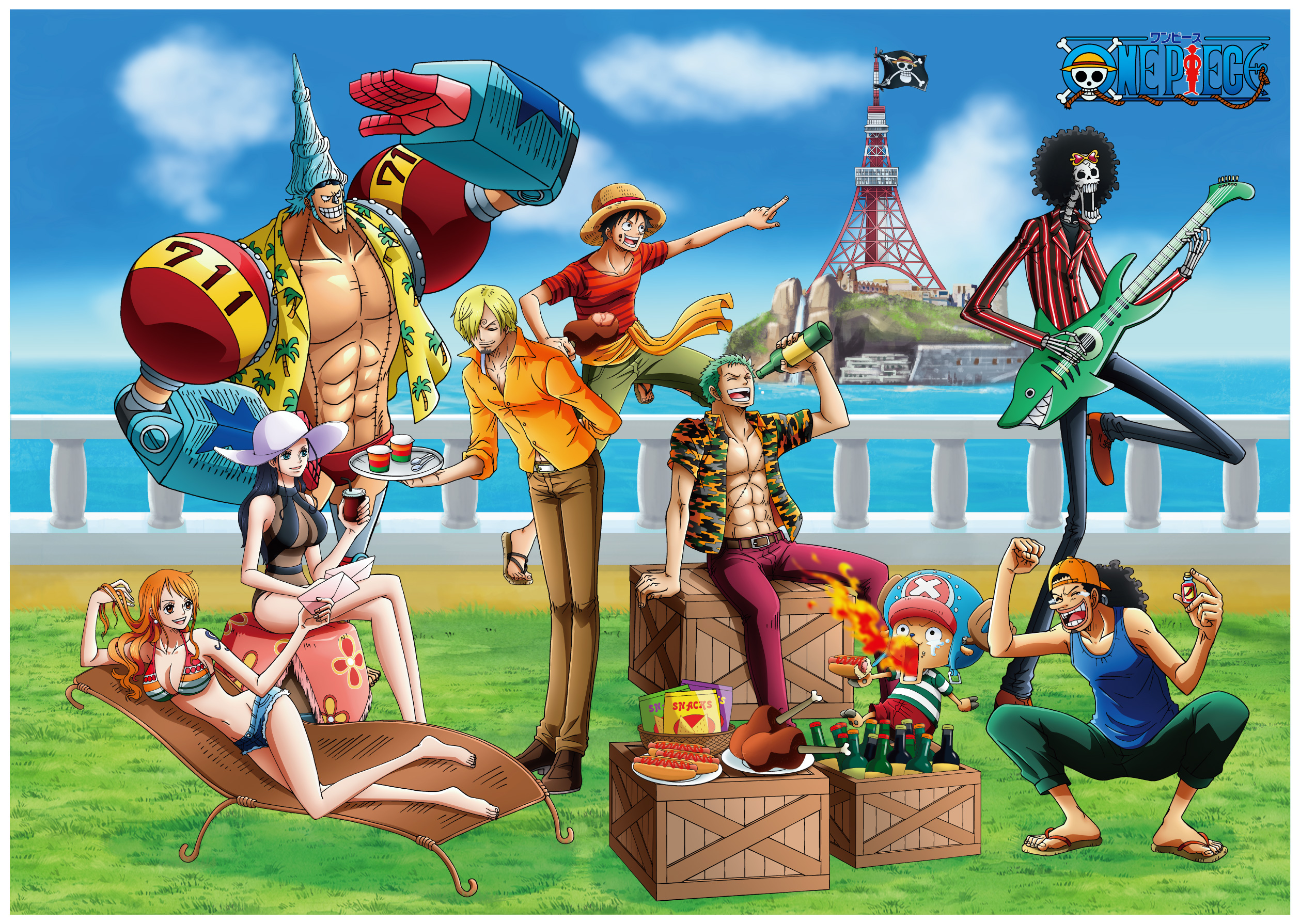 麦わらの一味〟の夏休み!? セブン-イレブンにて「東京ワンピースタワー