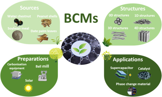 Utilization and preparation strategies of biomass containing