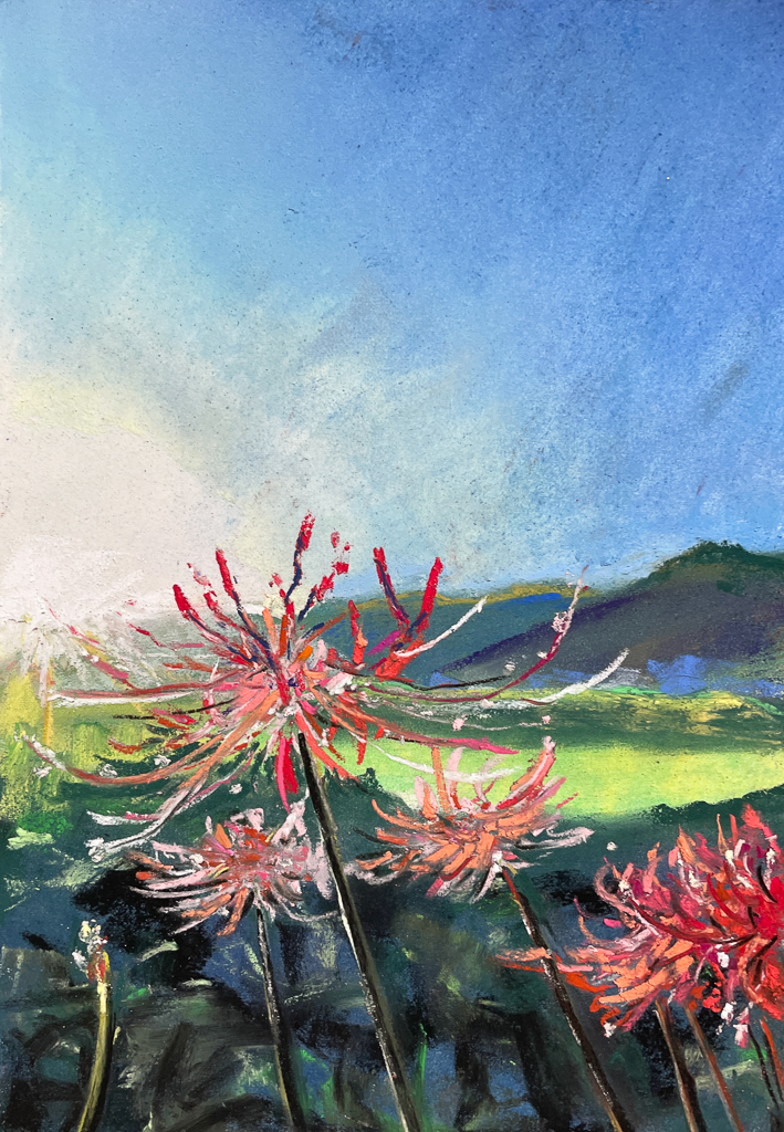 No.365】嵯峨常功「彼岸花」 | 絵画レンタル販売 Art beans