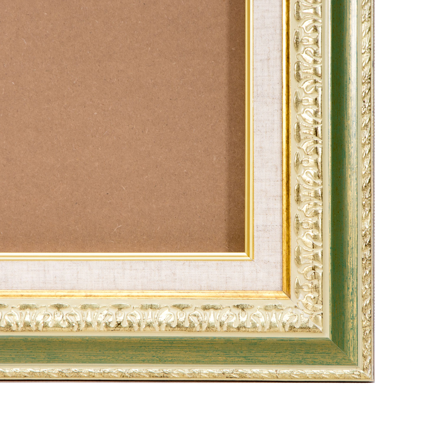 アンティーク調油彩額 ゴールド＋渋グリーン 145 | 額縁の通販 アート