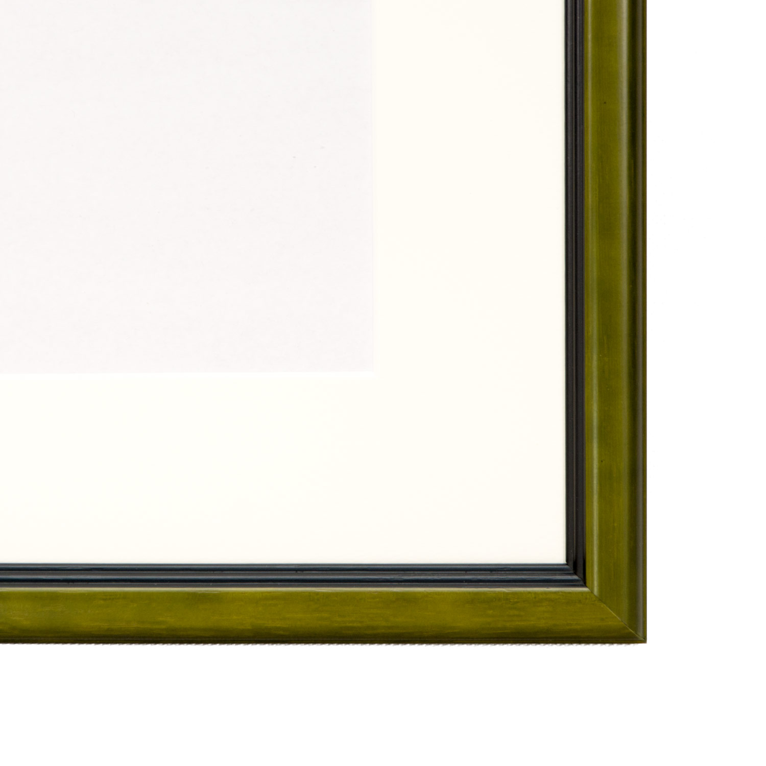 水彩オーダーフレーム 狭額縁 グリーン フレーム幅25mm 214 | 額縁の