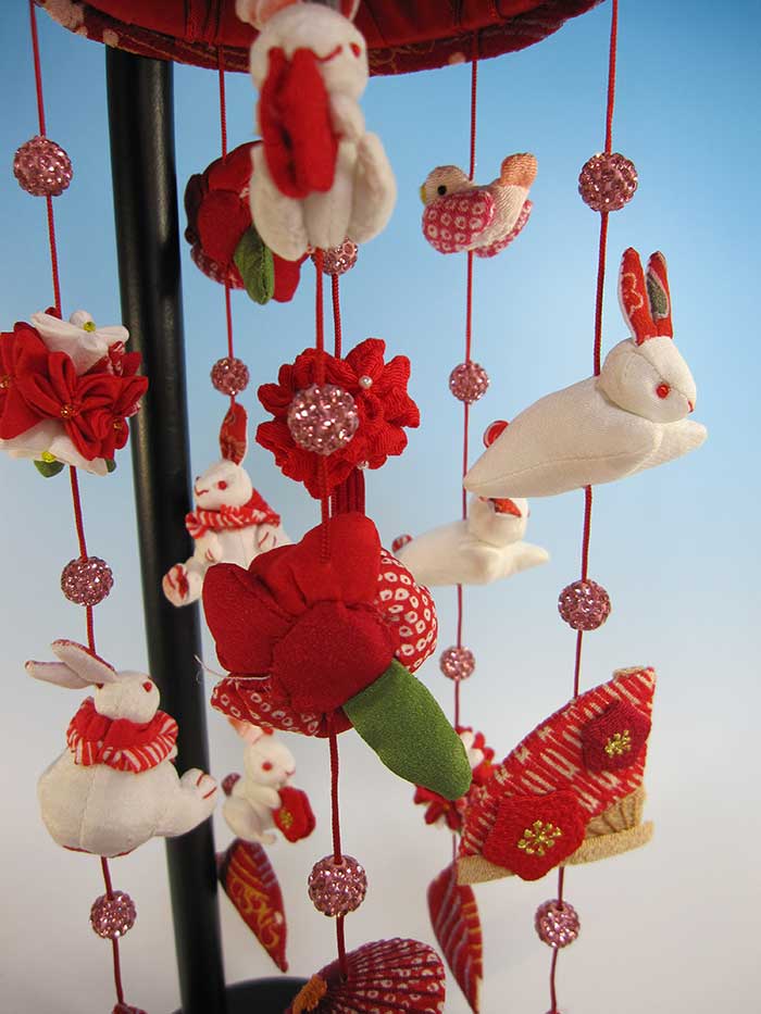 つるし雛 ちりめん うさぎっ子 高さ 41cm | 雛人形,ひな人形,五月人形