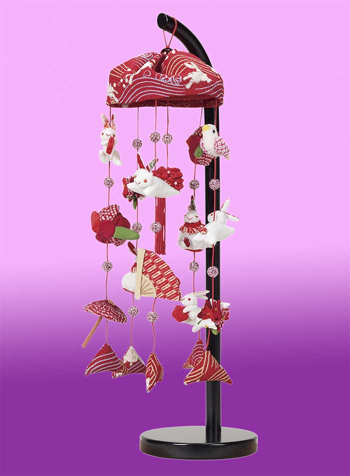 つるし雛 ちりめん うさぎっ子 高さ 41cm | 雛人形,ひな人形,五月人形