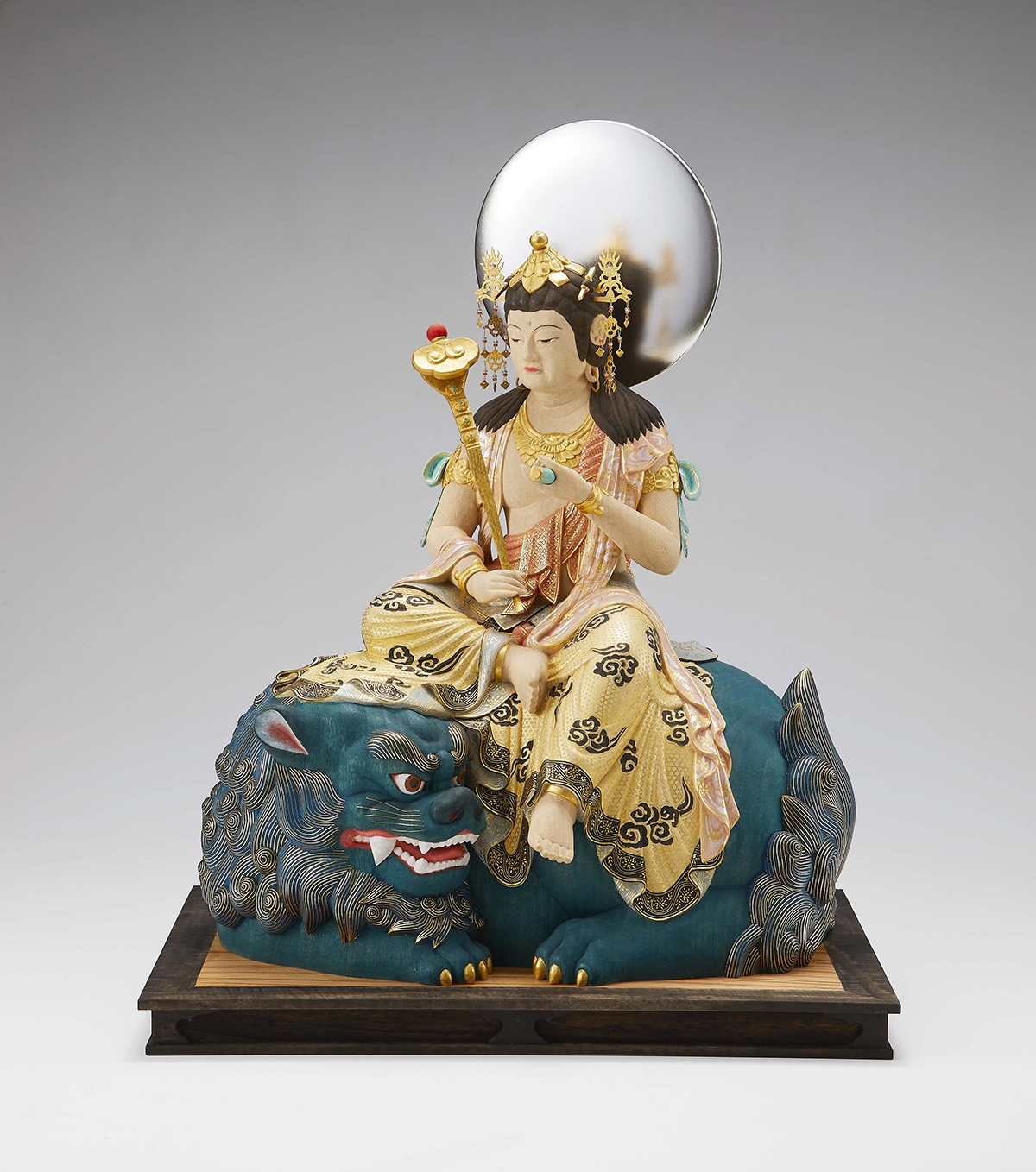 向吉悠睦『 文殊菩薩(もんじゅぼさつ)』 | 木・和紙作品 | 日経アート