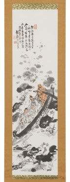 富岡鉄斎『 聖者舟遊図』 | 特殊美術印刷 | 日経アート