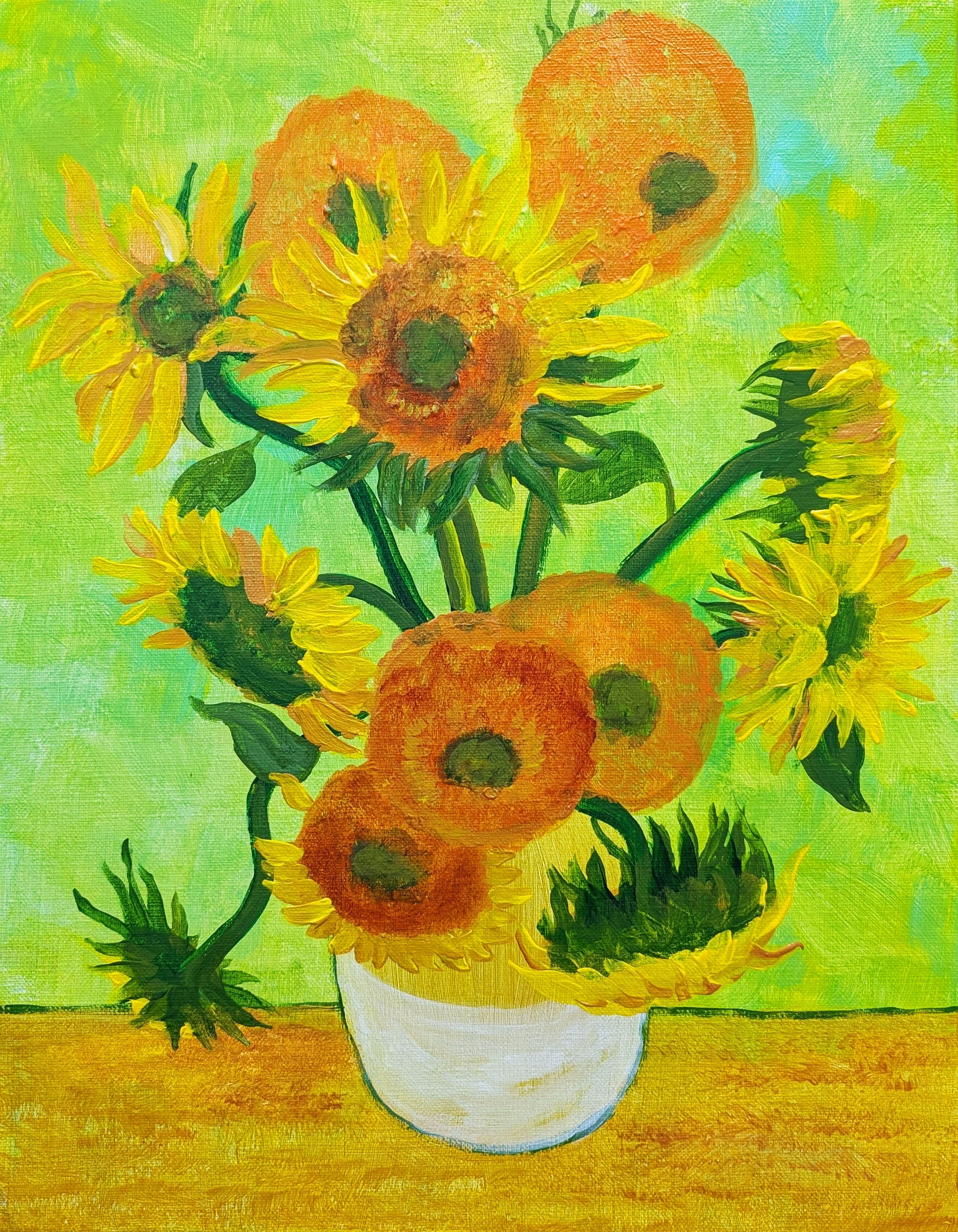 02/12(thu) 14:30〜16:30 ゴッホ：ひまわり – art wine bar nagoya