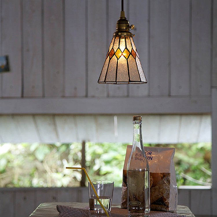 2388❣️ ステンドグラス 行燈 キャスター 付き 2点 セット 2388