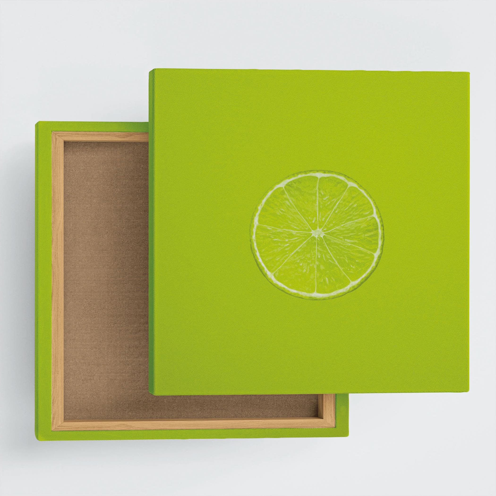 ライムの壁掛けアート インテリア雑貨 アートパネル キャンバス