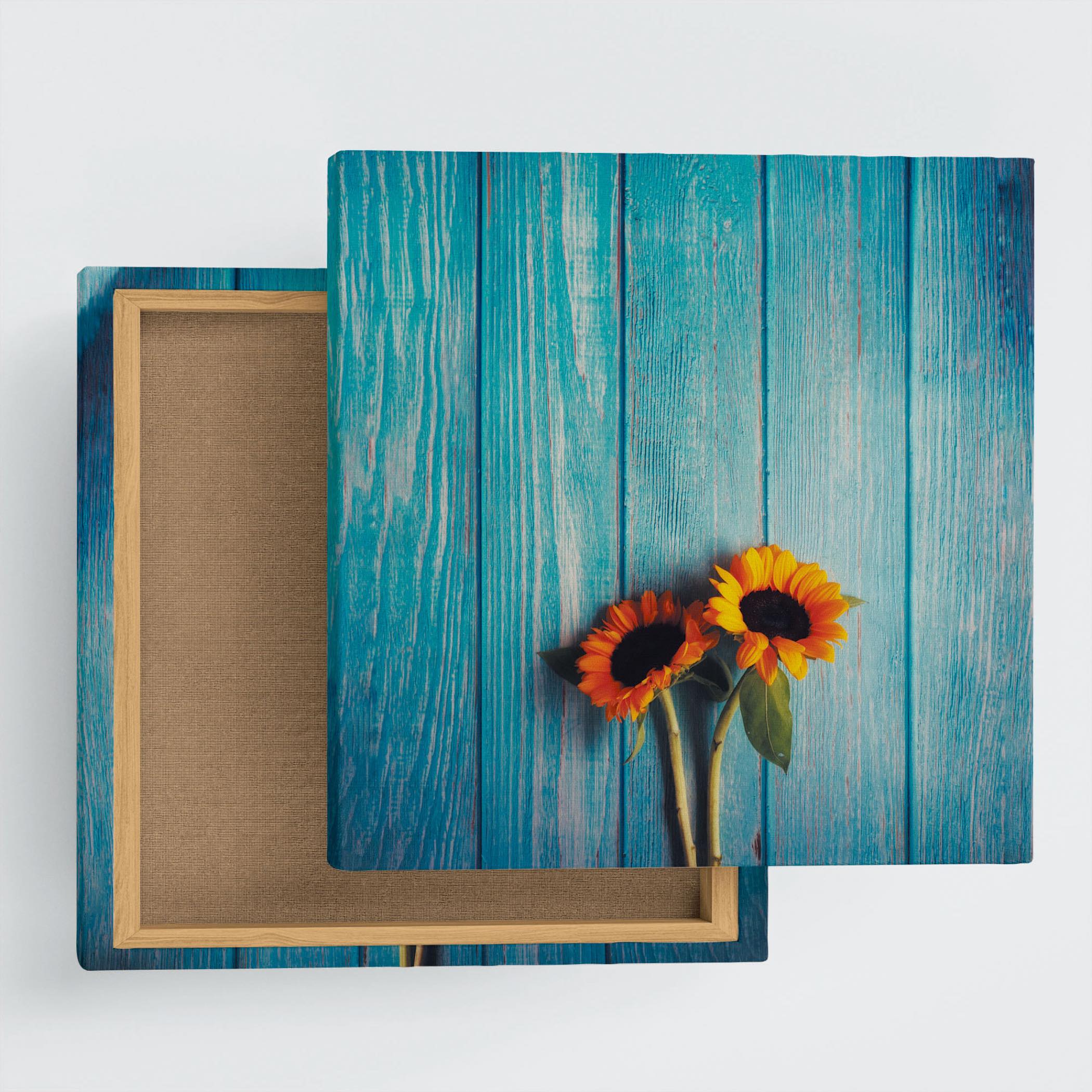 花のアートパネル インテリア雑貨 アートパネル キャンバス ひまわり