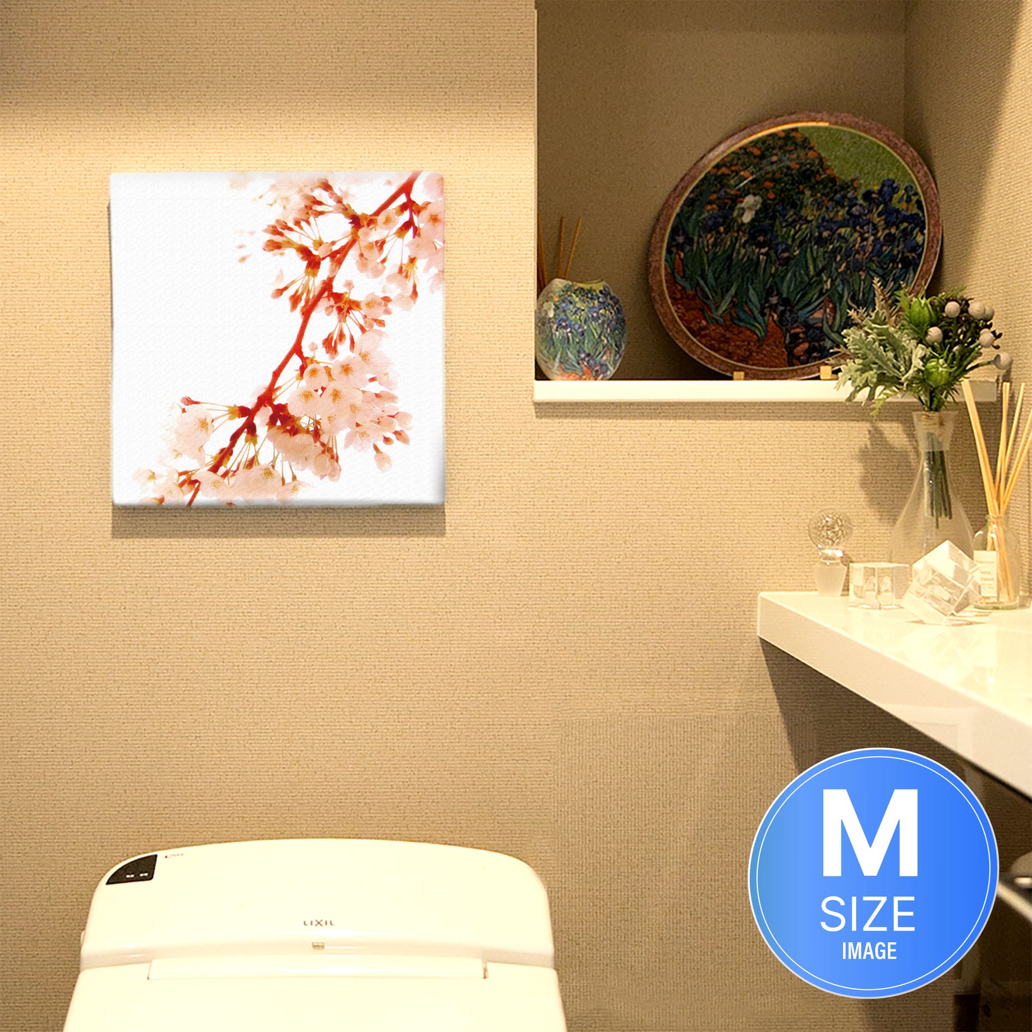 壁掛けインテリアにファブリックパネル|桜 ポスター アート pho-0045